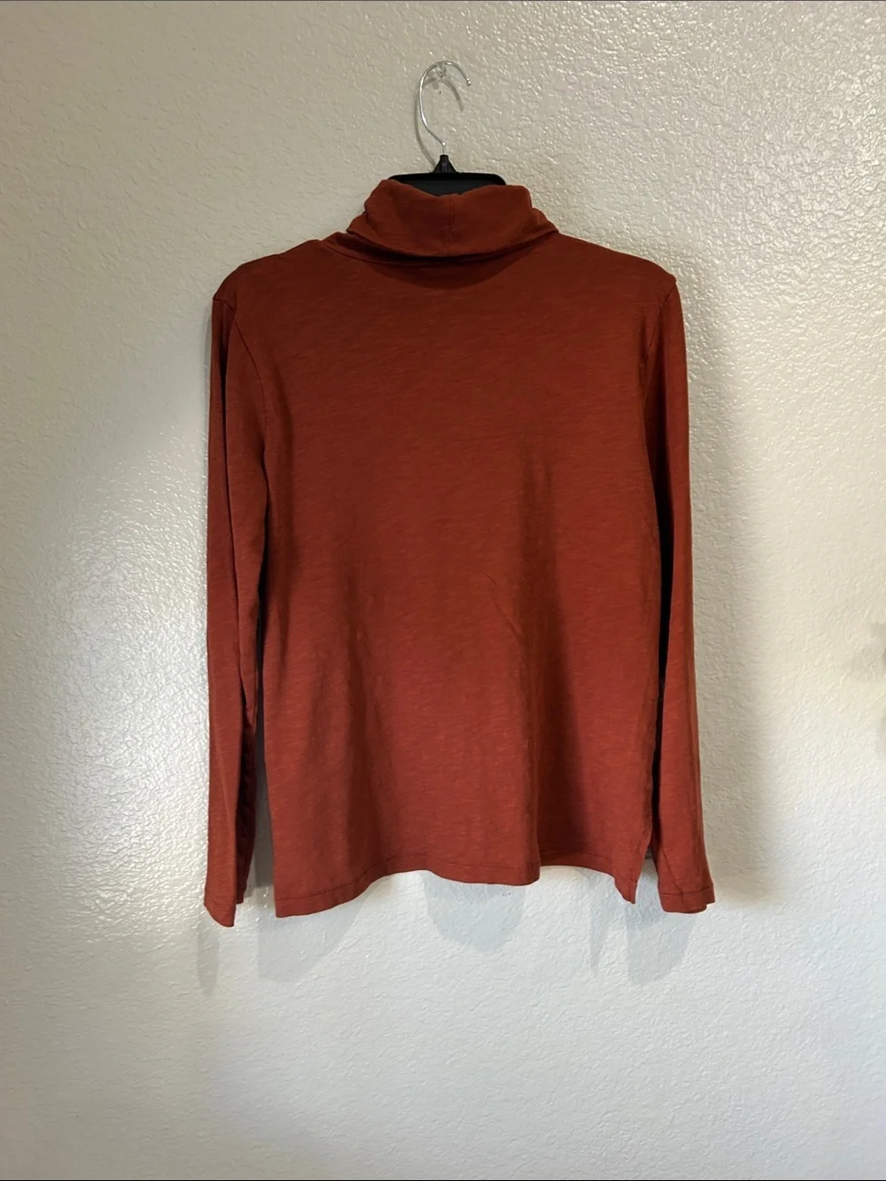 Madewell Rust-Red Lightweight Turtleneck Top Sz M Summer Casual Boho TC0048